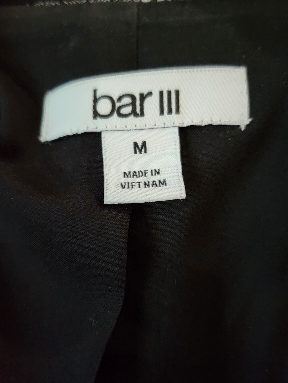 Bar III Black Windowpane Double-Breasted Blazer & Pants Suit-Size M - Picture 8 of 11